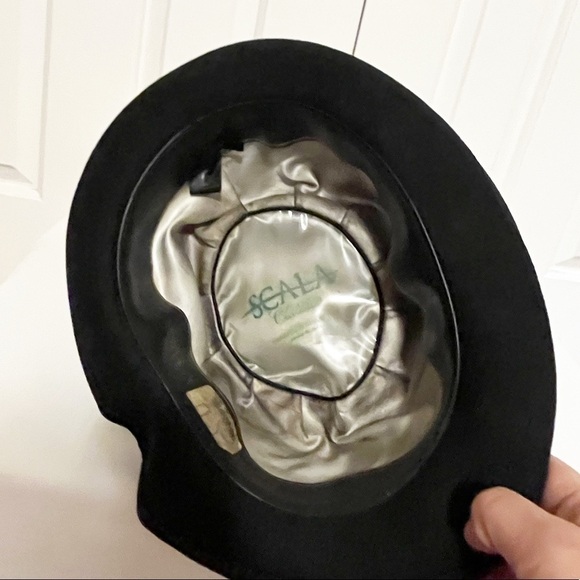 SCALA Classics vintage 100% wool black Derby style hat. Size Men's Large - Picture 9 of 11